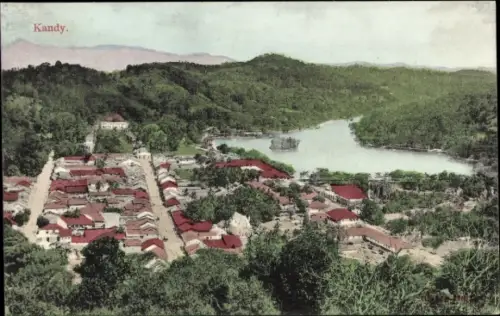 Ak Kandy Sri Lanka Ceylon, Totalansicht