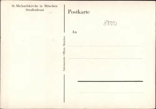 Ak München, St. Michaelskirche, Straßenfront