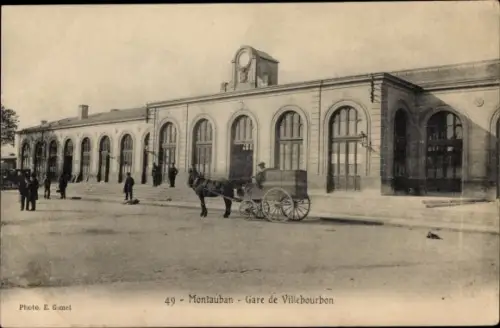 Ak Montauban Tarn et Garonne, Gare de Villebourbon