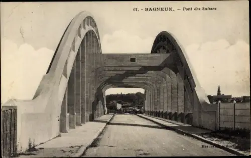 Ak Bagneux Hauts de Seine, Pont des Suisses