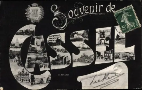 Ak Mont Cassel Nord, Miniaturansichten, Wappen