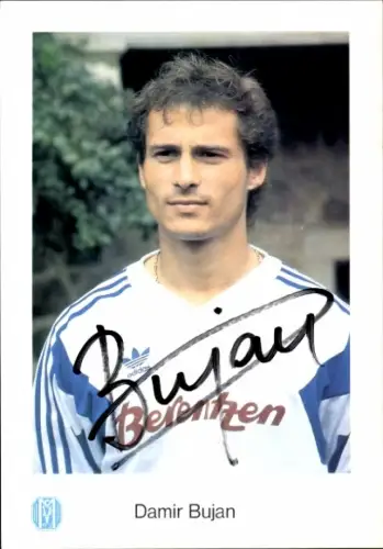 Autogrammkarte Fußballer Damir Bujan, SV Meppen, Autogramm