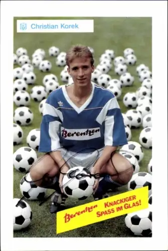 Autogrammkarte Fußballer Christian Korek, SV Meppen, Autogramm