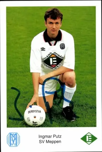 Autogrammkarte Fußballer Ingmar Putz, SV Meppen, Autogramm