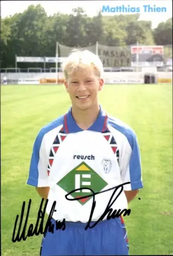 Autogrammkarte Fußballer Matthias Thien, SV Meppen, Autogramm