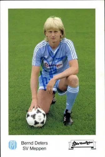 Autogrammkarte Fußballer Bernd Deters, SV Meppen, Autogramm