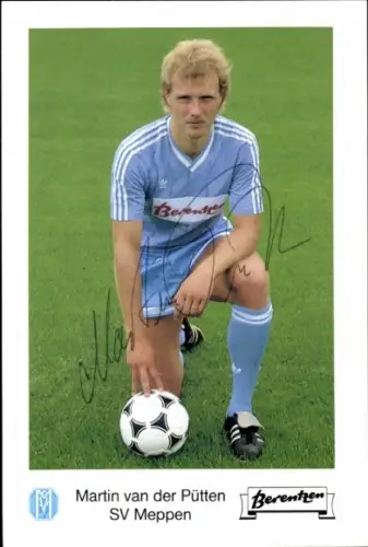 Autogrammkarte Fußballer Martin van der Pütten, SV Meppen, Autogramm