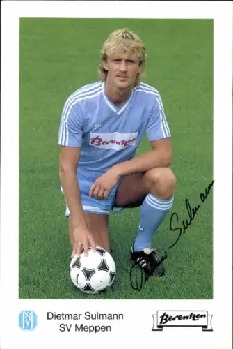 Autogrammkarte Fußballer Dietmar Sulmann, SV Meppen, Autogramm