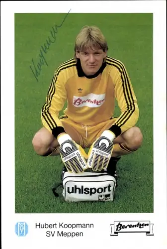 Autogrammkarte Fußballer Hubert Koopmann, SV Meppen, Autogramm