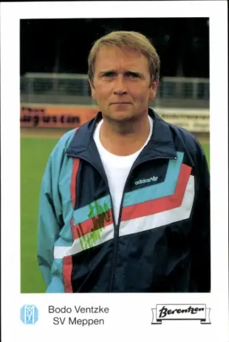 Autogrammkarte Betreuer und Assistent Bodo Ventzke, SV Meppen, Autogramm