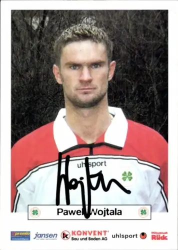 Autogrammkarte Fußballer Pawel Wojtala, Rot Weiß Oberhausen, Autogramm