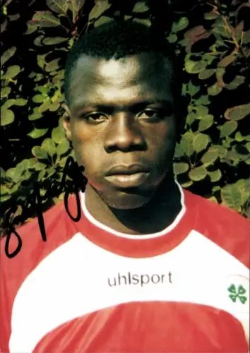 Autogrammkarte Fußballer Moustapha Salifou, Rot Weiß Oberhausen, Autogramm