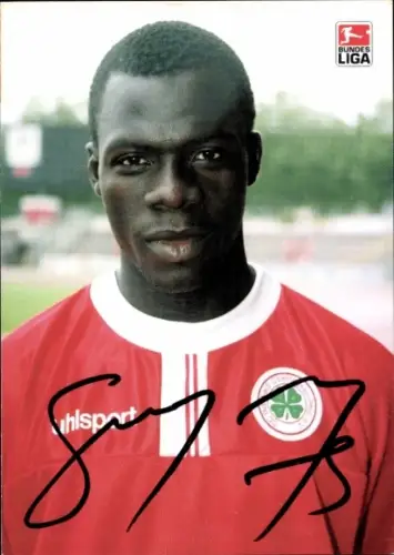 Autogrammkarte Fußballer Moustapha Salifou, Rot Weiß Oberhausen, Autogramm