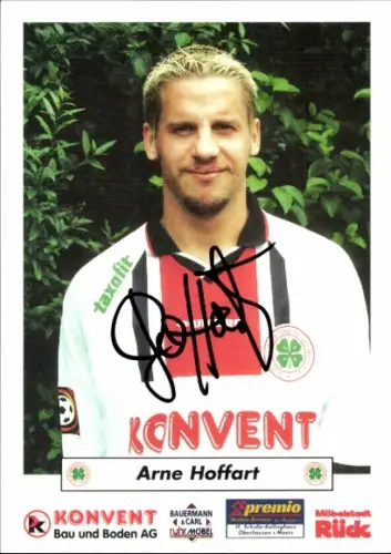 Autogrammkarte Fußballer Arne Hoffart, Rot Weiß Oberhausen, Autogramm
