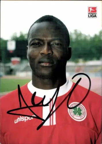 Autogrammkarte Fußballer Alassane Ouedraogo, Rot Weiß Oberhausen, Autogramm