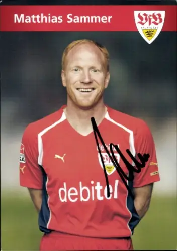 Autogrammkarte Cheftrainer Matthias Sammer, VfB Stuttgart, Autogramm