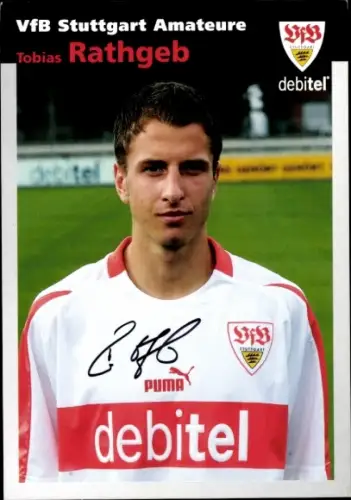 Autogrammkarte Fußballer Tobias Rathgeb, VfB Stuttgart, Autogramm