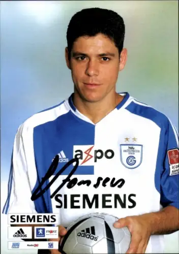 Autogrammkarte Fußballer Leandro, Grasshopper Club Zürich, Autogramm