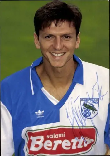 Autogrammkarte Fußballer Harald Gämperle, Grasshopper Club Zürich, Autogramm