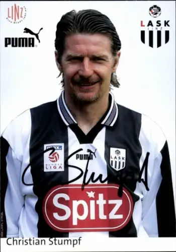 Autogrammkarte Fußballer Christioan Stumpf, Linzer ASK, Autogramm