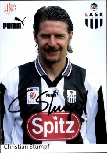 Autogrammkarte Fußballer Christian Stumpf, Linzer ASK, Autogramm