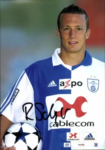Autogrammkarte Fußballer Roland Schwegler, Grasshopper Zürich, Autogramm