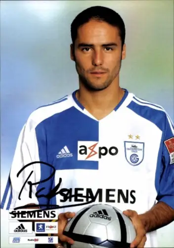 Autogrammkarte Fußballer Ricardo "Ricci" Cabanas, Grashopper Zürch, Autogramm