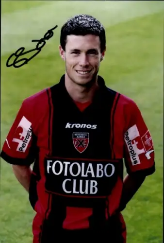 Autogrammkarte Jerome Schneider, Neuchâtel Xamax FCS, Portrait, Autogramm