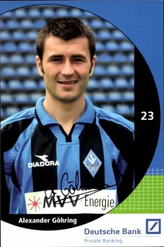 Autogrammkarte Fußballer Alexander Göhring, SV Waldhof Mannheim 07, Autogramm