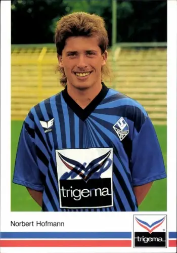 Autogrammkarte Fußballer Norbert Hofmann, SV Waldhof Mannheim 07, Autogramm