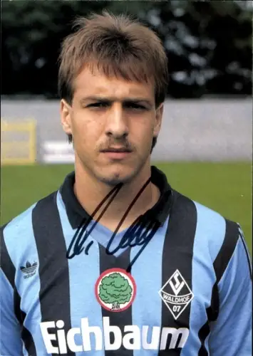 Autogrammkarte Fußballer Andreas Lässig, SV Waldhof Mannheim 07, Autogramm