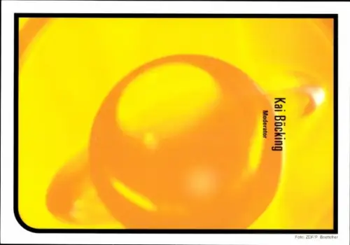 Autogrammkarte Moderator Kai Böcking, Portrait, Autogramm