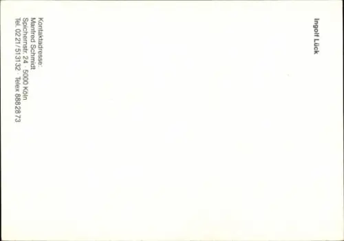 Autogrammkarte Moderator Ingolf Lück, Portrait, Autogramm