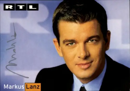 Ak Markus Lanz, Portrait, Autogramm, RTL