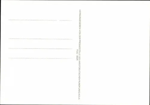 Autogrammkarte Moderator Herbert Watterott, Portrait, Autogramm