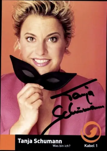 Ak Schauspielerin Tanja Schumacher, Portrait, Was bin ich?, Autogramm