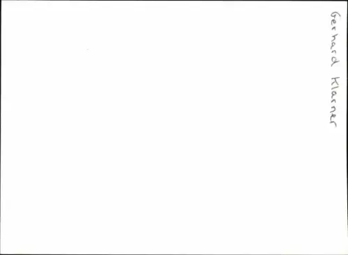 Ak Nachrichtensprecher Gerhard Klarner, ZDF, Autogramm