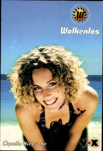 Ak Moderatorin Claudia Hiersche, Portrait, Autogramm