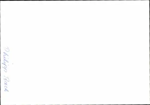 Ak Schauspieler Philipp Bach, Portrait, Autogramm