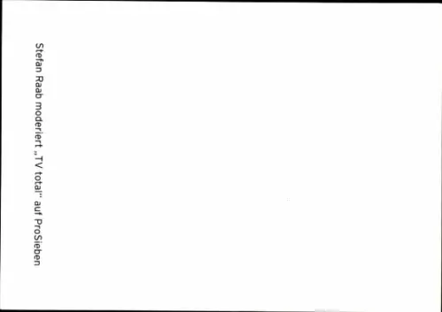 Ak Moderator Stefan Raab, Portrait, Autogramm