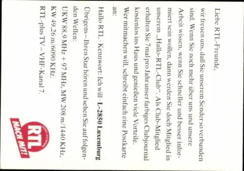 Autogrammkarte Moderator Peter Kloeppel, Portrait, Autogramm