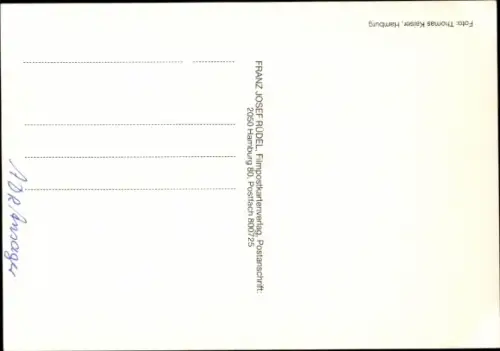 Autogrammkarte Moderator Jan Hofer, Portrait, Autogramm