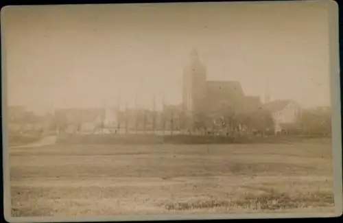 Foto Snamensk Wehlau Ostpreußen, Teilansicht, Kirche