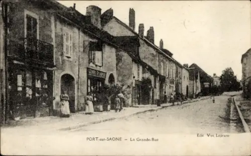 Ak Port sur Saône Haute Saône, Grande Rue