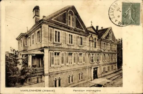 Ak Marlenheim Elsass Bas Rhin, Pension ménagére