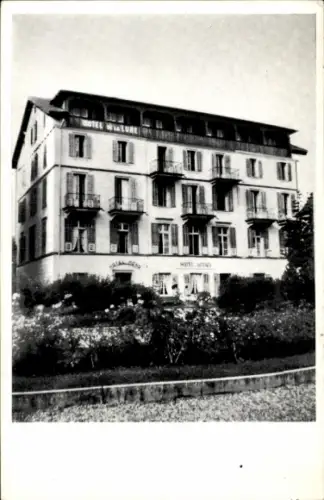 Ak Beckenried Kt. Nidwalden Schweiz, Hotel Mond