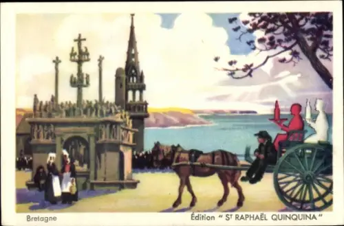 CPA Bretagne, Reklame, Saint Raphael Quinquina