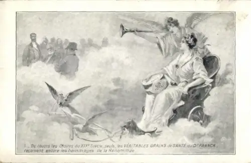 CPA Reklame, Veritables Grains de Sante du Dr. Franck