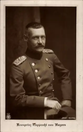 Ak Kronprinz Rupprecht von Bayern, Portrait