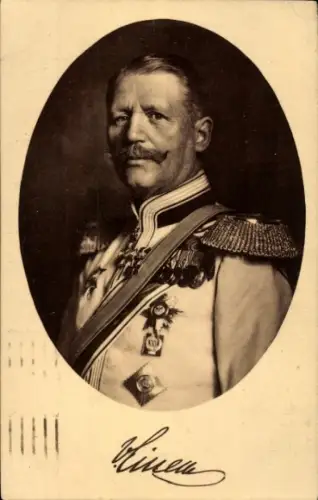 Passepartout Ak Generaloberst Karl von Einem, Portrait, Uniform, Orden